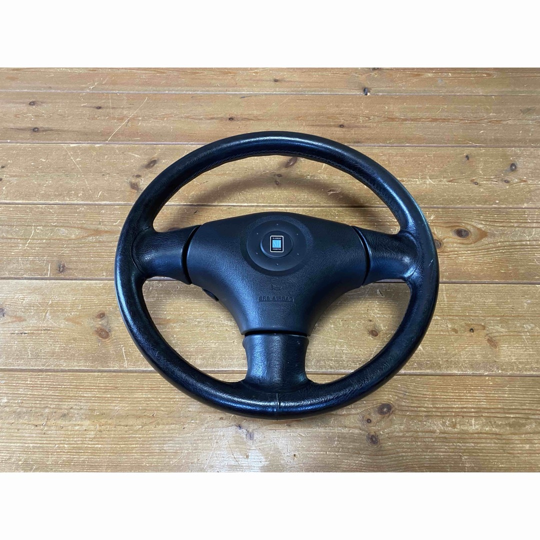 マツダNBロードスター純正OPナルディステアリング 銀/黒 マツダ