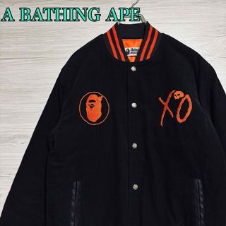 A BATHING APE - 美品APE×NEIGHBORHOOD コラボ スタジャン