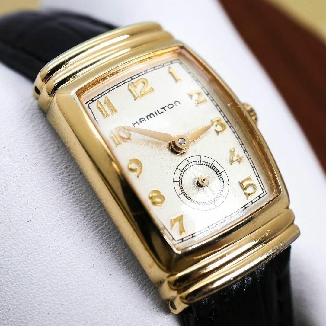 稼働 HAMILTON 腕時計 トノー スモセコ 6200A 1715の通販