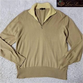 Loro Piana - Loro Piana ハーフジップ ニット セーター ベージュ 48