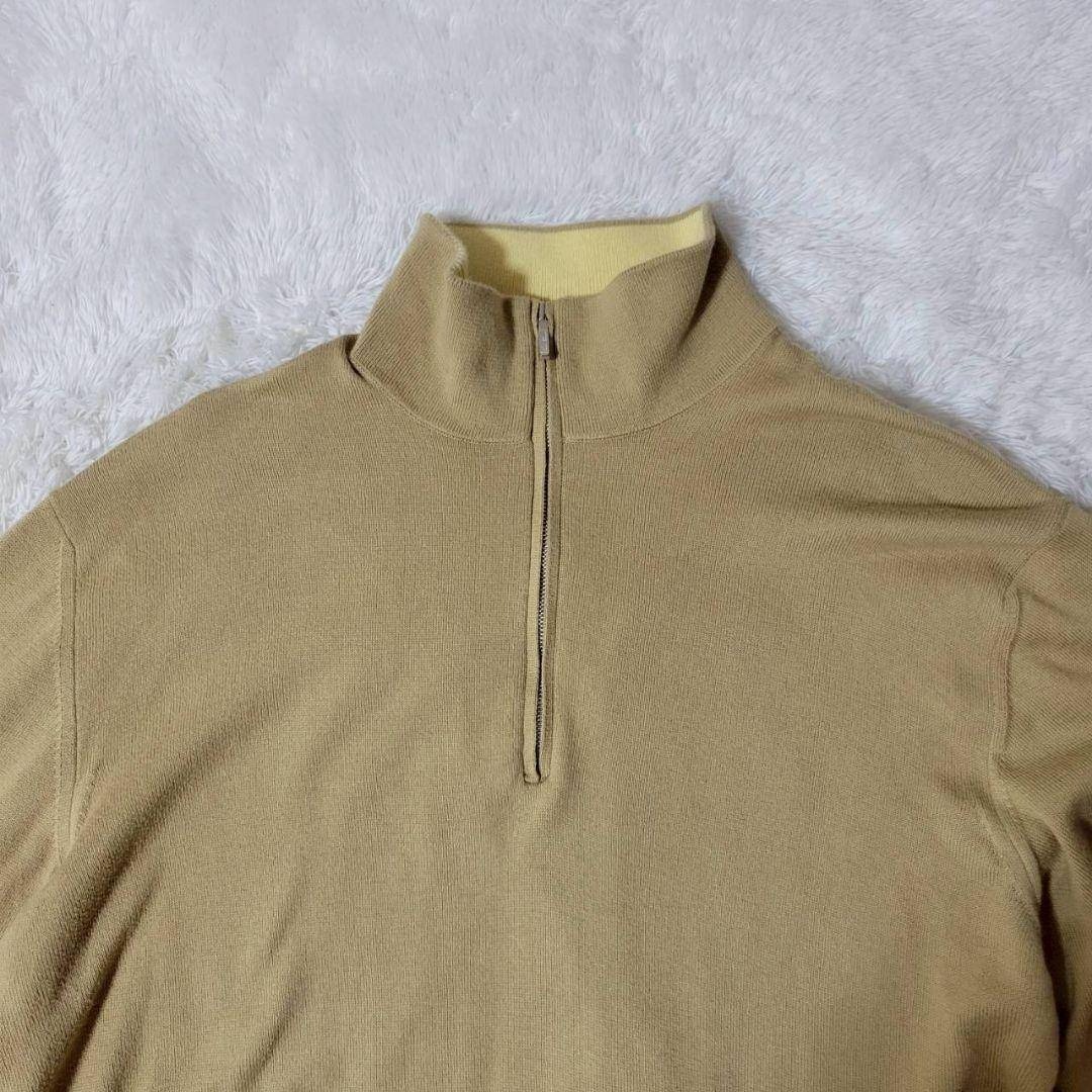 Loro Piana - Loro Piana ハーフジップ ニット セーター ベージュ 48