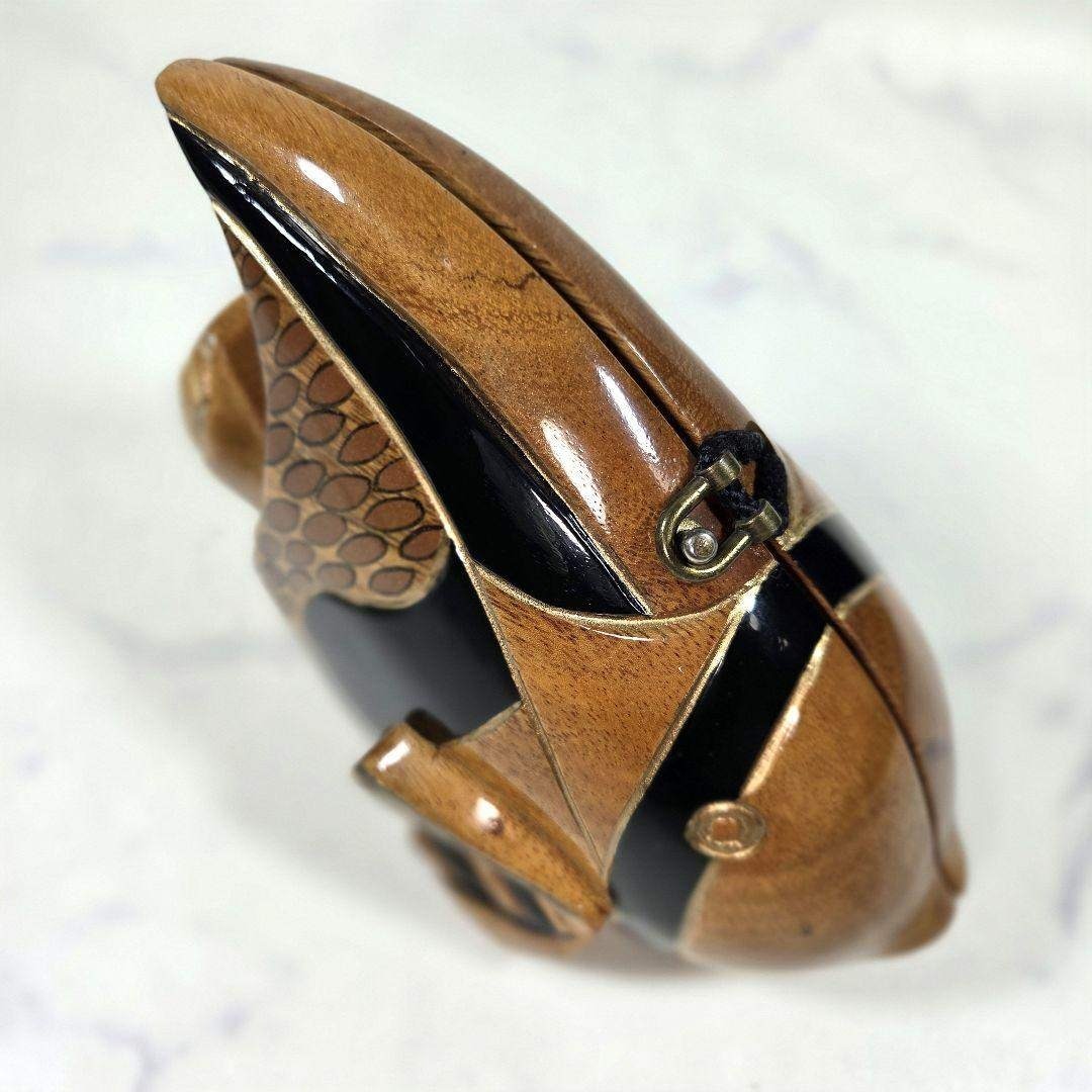 希少 TIMMY WOODS ティミーウッズ 木彫り 魚型 ショルダーバッグの通販