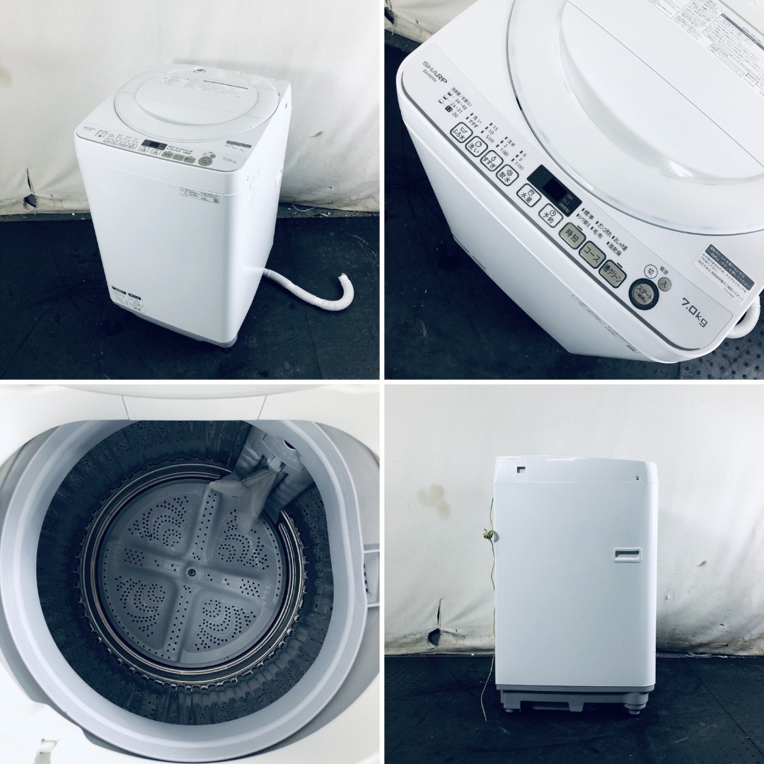☆送料・設置無料☆ 中古 大型洗濯機 シャープ (No.0448)
