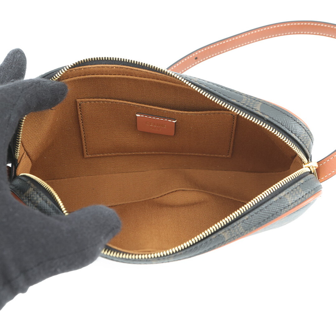 CELINE - セリーヌ ショルダーバッグ トリオンフ ミニカメラ 刺繍 PVC