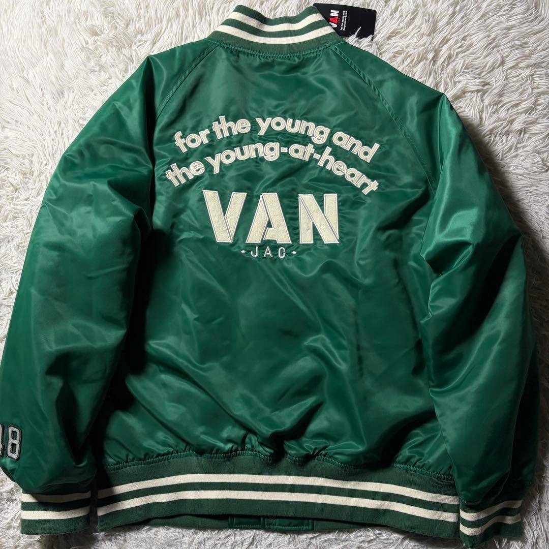 VAN Jacket - 未使用/タグ付□VAN JACKET スタジャン アーチロゴ