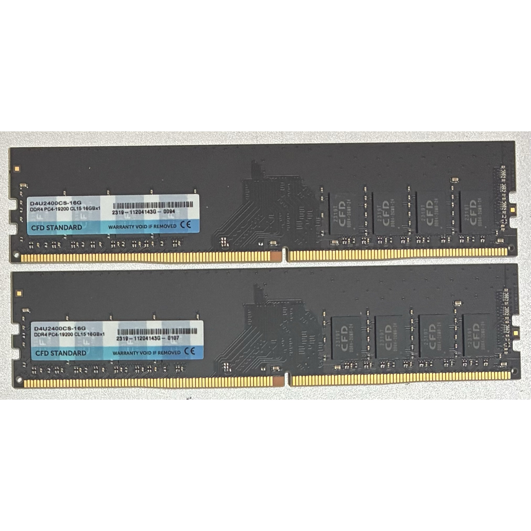 中古】DDR4-2400 32GB(16GB×2枚) CFD