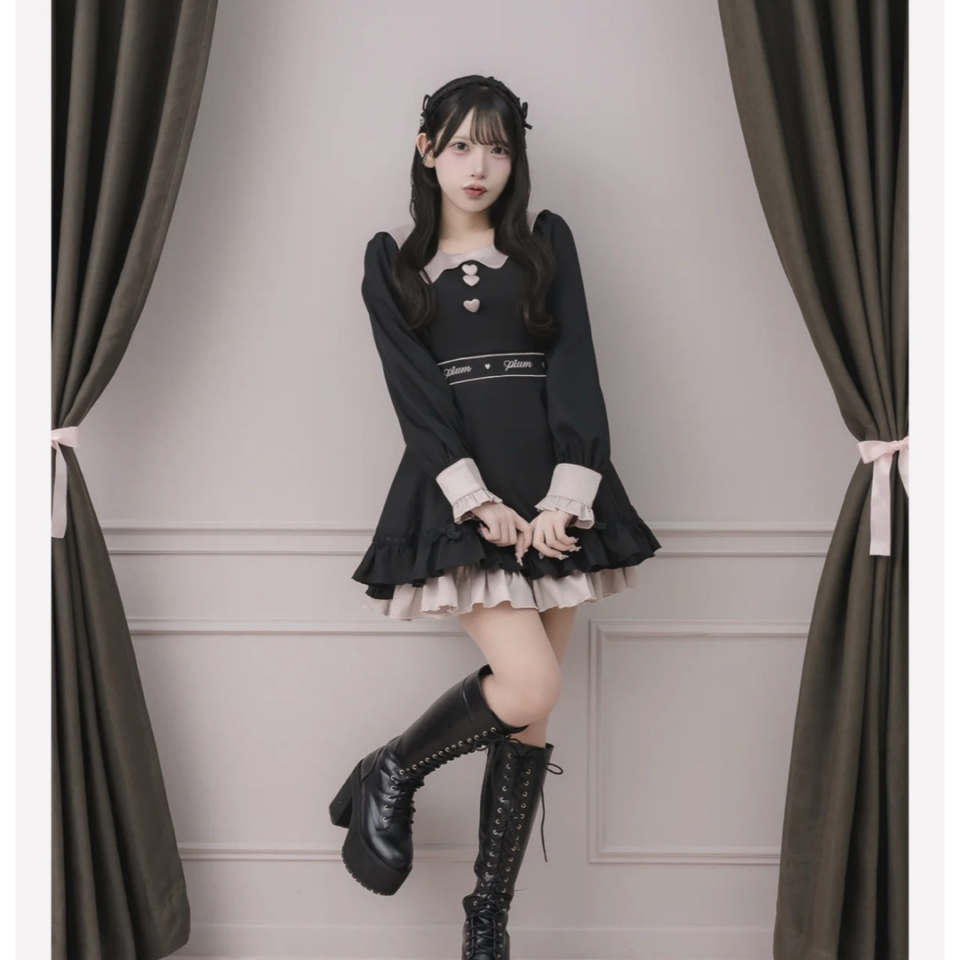 pium melty chocolateフレアミニワンピース 黒の通販 by 🍓🍓🍓｜ラクマ