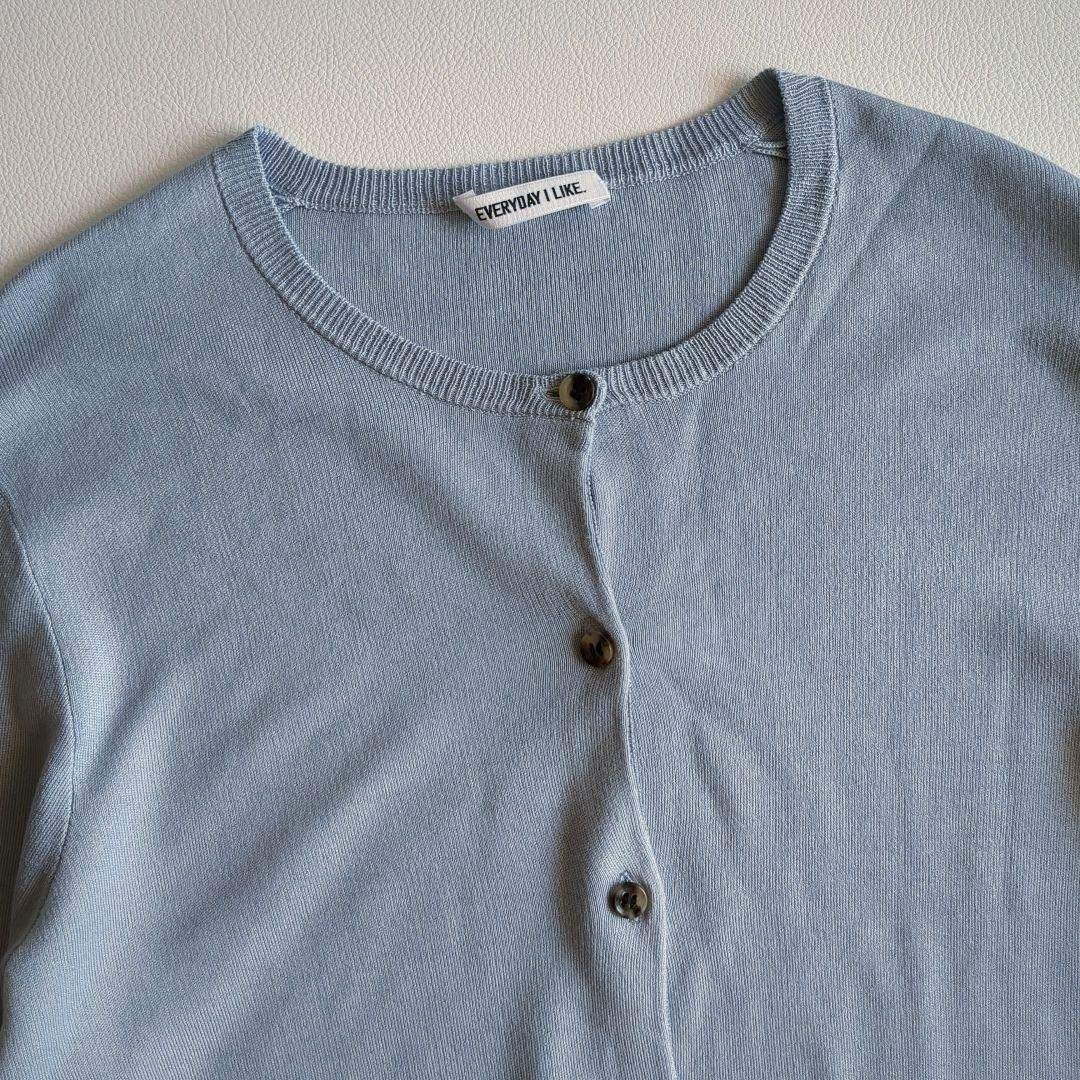 エブリディアイライク アンサンブル シルク100 クル ネック 手洗い可
