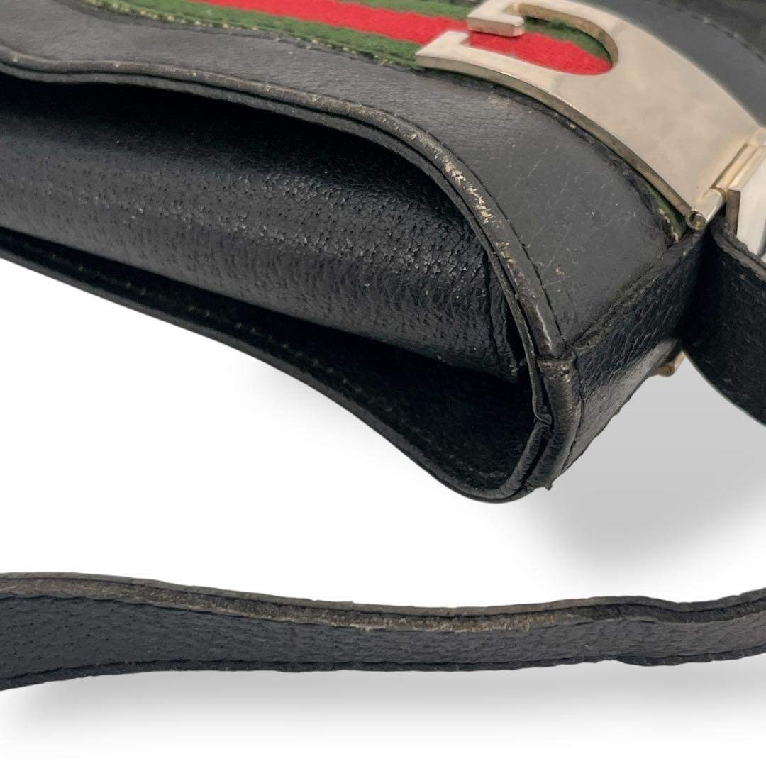 GUCCI - オールドグッチ ショルダーバッグ シェリーライン GG