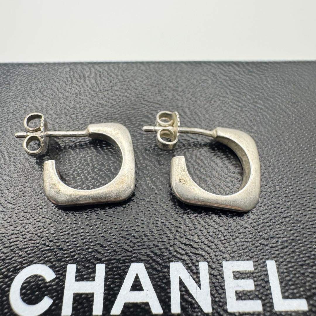 CHANEL - 希少 CHANEL シャネル ピアス フープ シルバー925