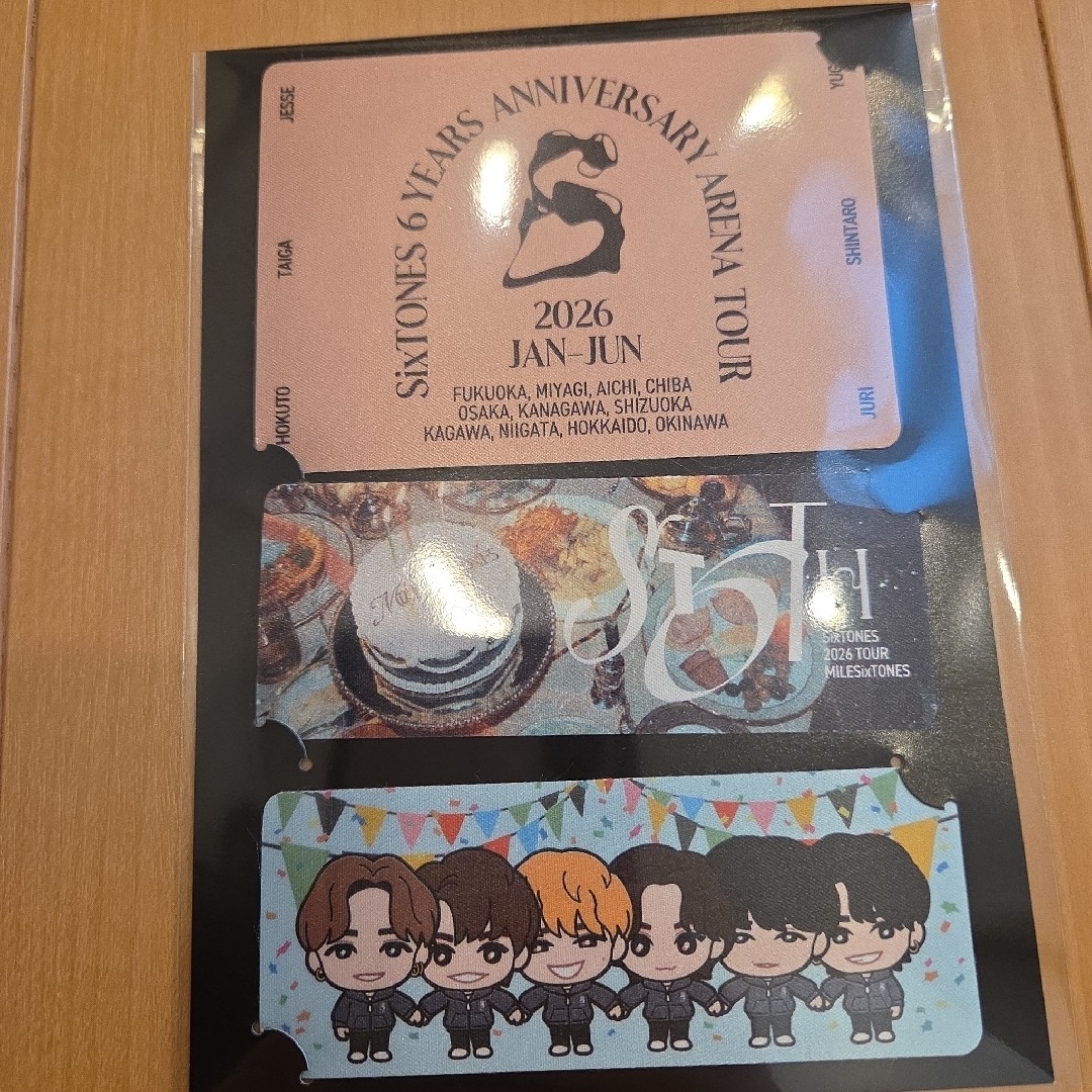 SixTONES - SixTONES ペンライト ツアーステッカー MILESixTONES 新品