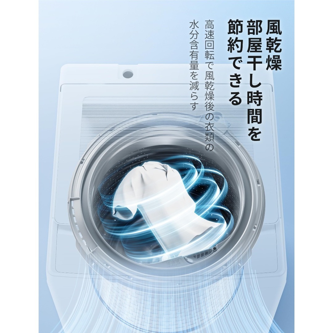 COMFEE' 洗濯機 5.5kg 一人暮らし 1-3人用 全自動洗濯機 ステン