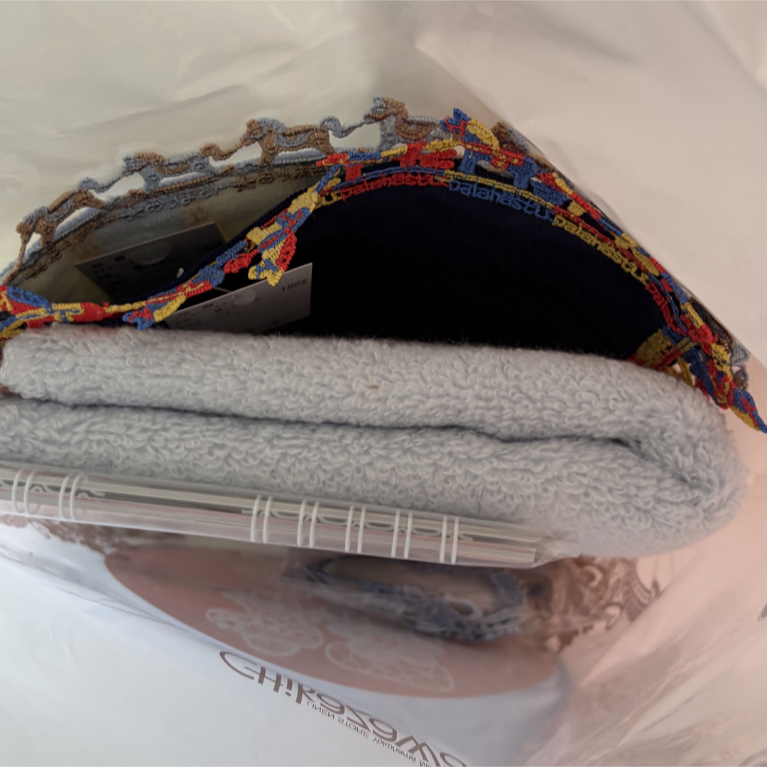 近沢レース 2026 午年 馬 福袋 7点セット (ハンカチ ネイビー)