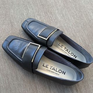 Le Talon - ほぼ新品☆ LE TALON 25cm本革レザースクエアメタル