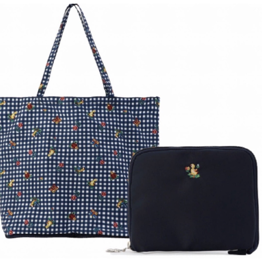 FEILER - ハイジ 携帯バッグ 学校フェイラー ネイビー チェック エコ