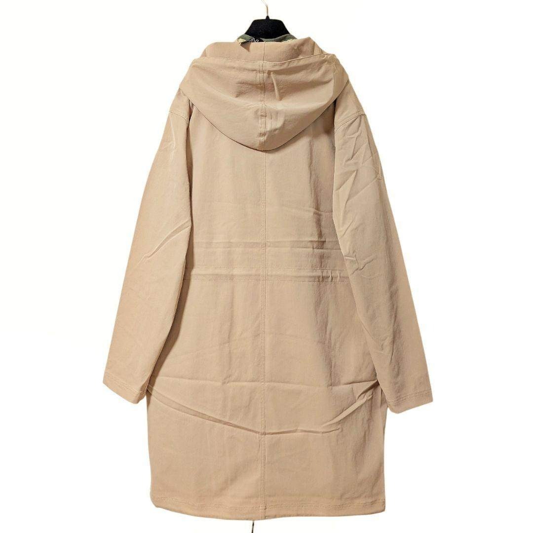 新品 タイオン フーデッドコート ダウンベストセット ベージュ L