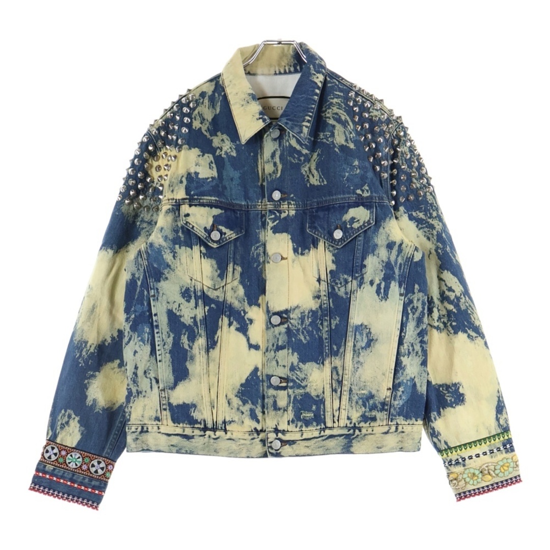 GUCCI - GUCCI グッチ 17SS ALESSANDRO MICHELE STUDDED DENIM JACKET