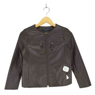 Spick & Span - スピック&スパン ノーカラーコート ミドル丈 ウール