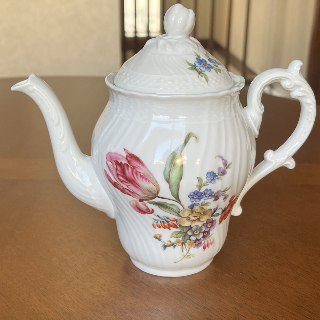 レア美品】リチャードジノリ☆サックスフラワー☆ティーポットセット