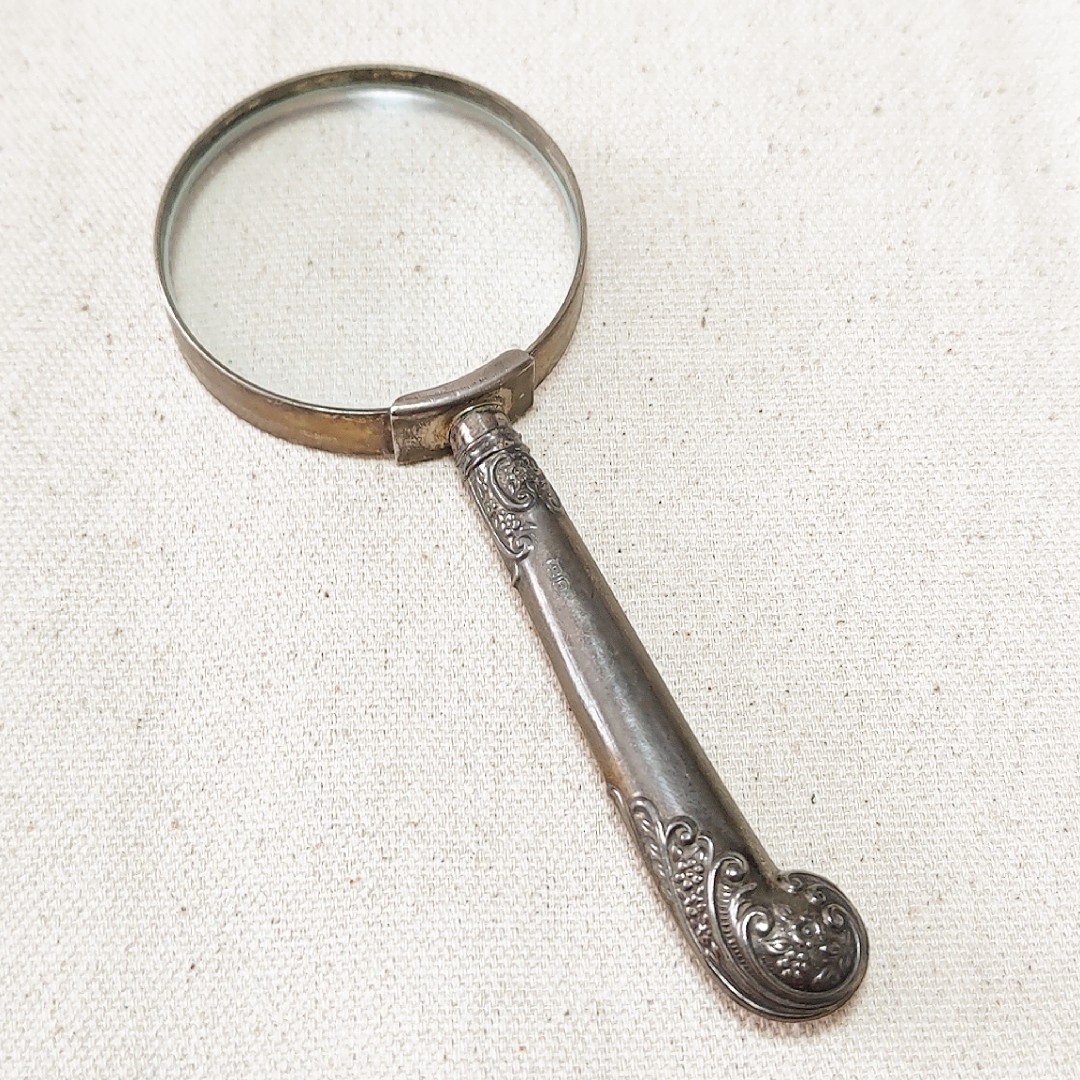 虫眼鏡／ルーペ／拡大鏡／アンティーク／イギリス