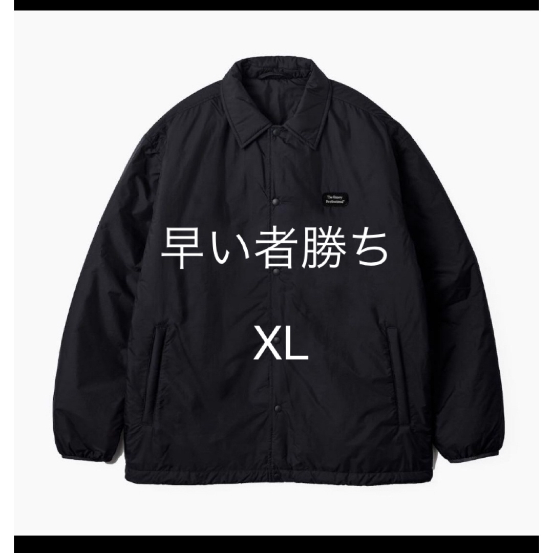 ENNOY PADDED NYLON COACH JACKET（black)XL