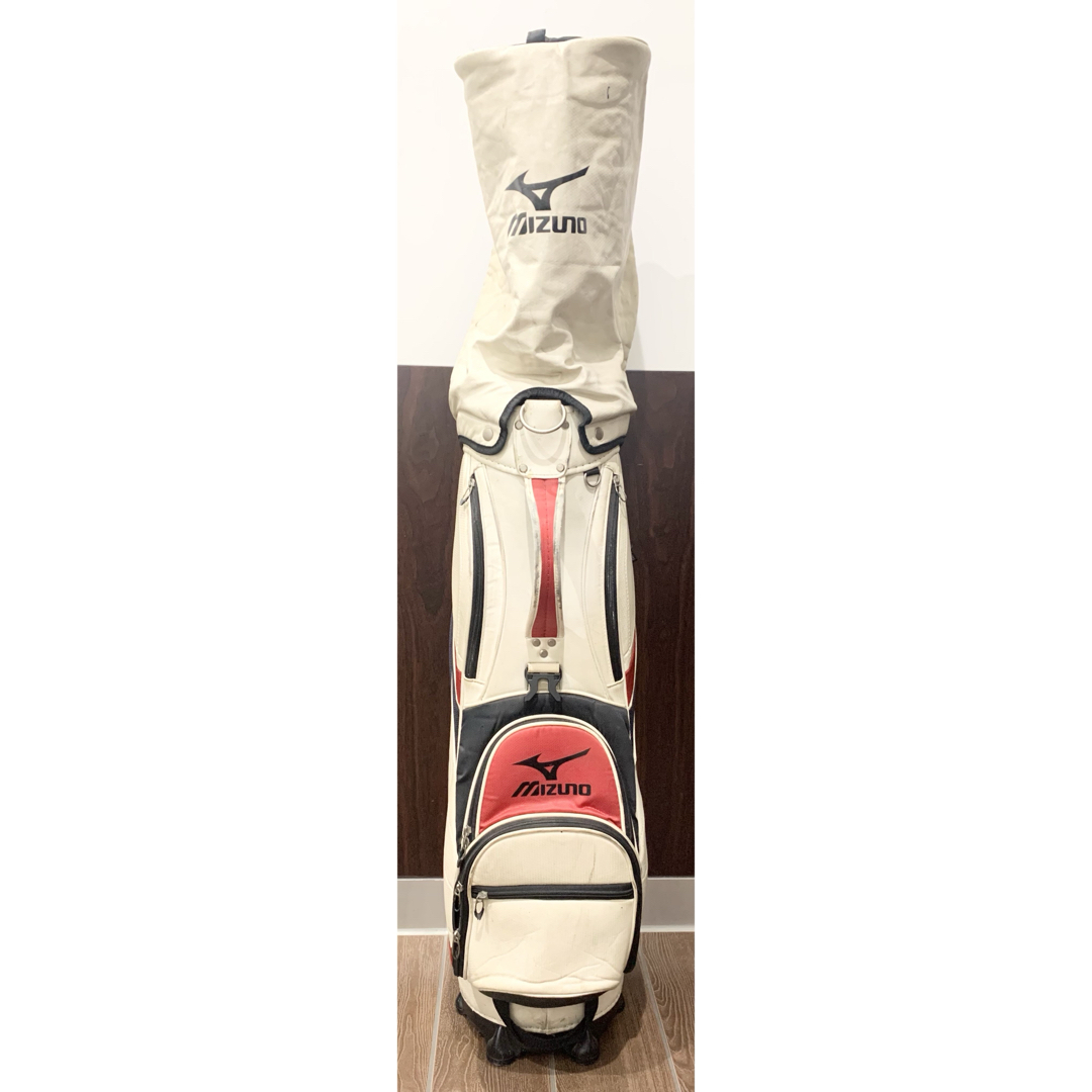 MIZUNO - ミズノ キャディバッグ ゴルフバック レザー調 カバン