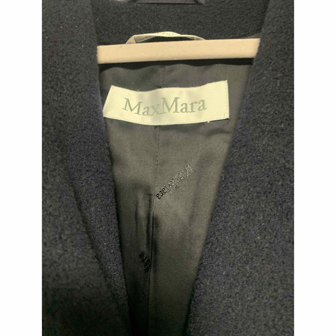 Max Mara - Max Mara マックスマーラ フード付きコート ネイビーの通販