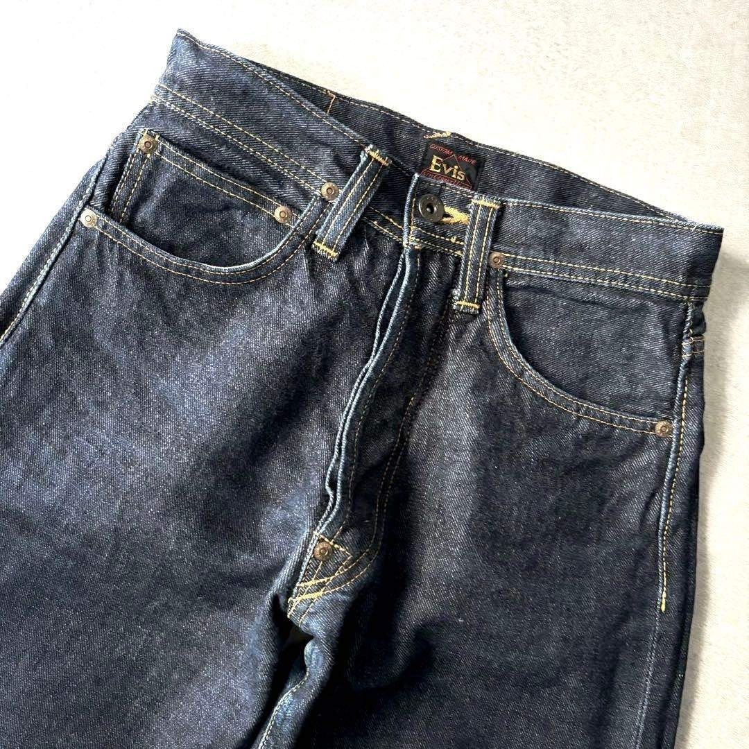 EVIS 初期 2101 手描きカモメ 濃紺 W28×35 セルビッジ 日本製