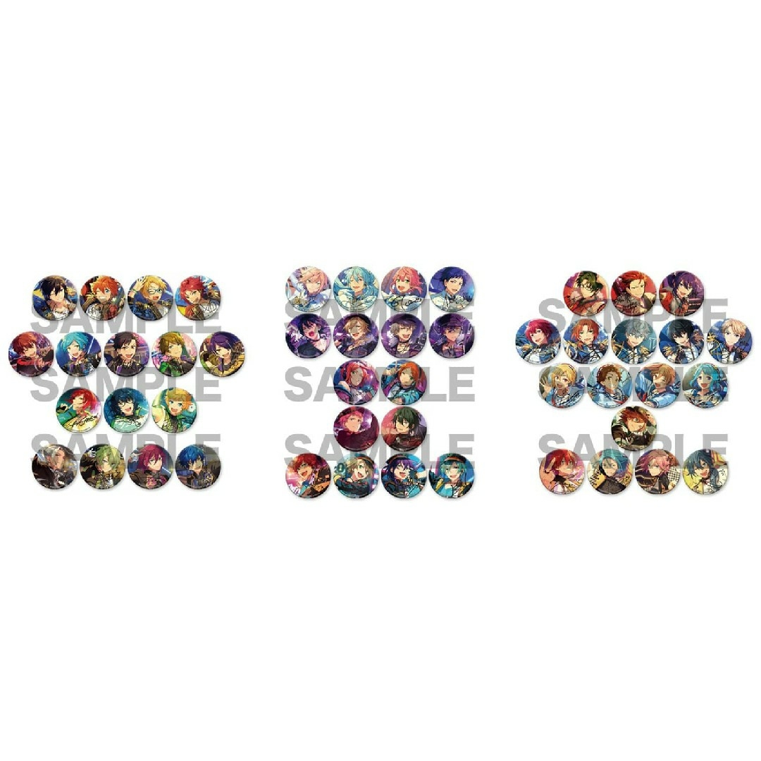 あんさんぶるスターズ ポートレートサイン缶バッチ A.B.C 未開封