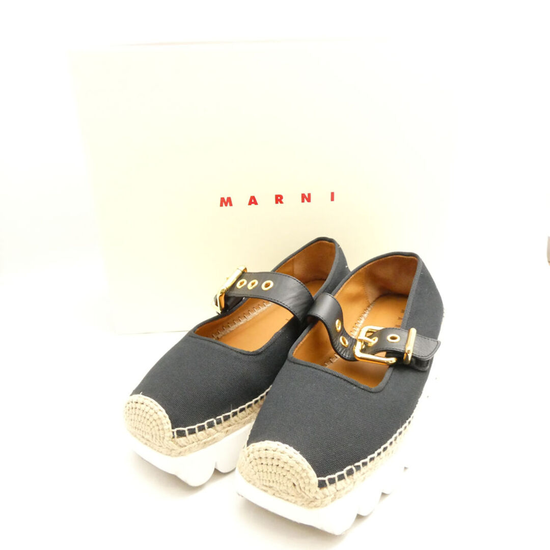 MARNI - MARNI マルニ エスパドリーユ メリージェーンシューズ 37 24cm