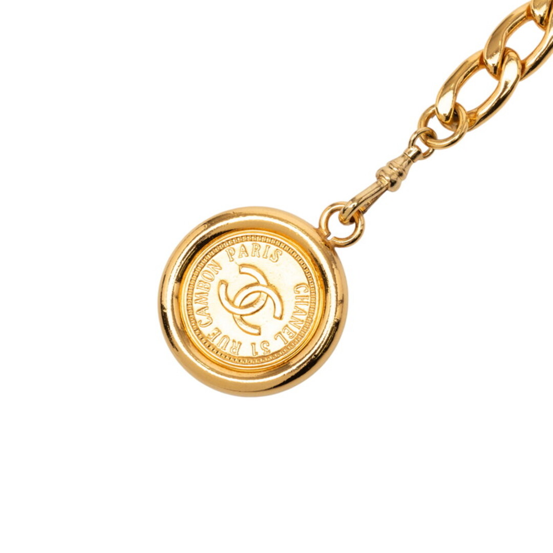 R2756 美品 シャネル ココマーク メダルモチーフ 2連 チェーンベルト