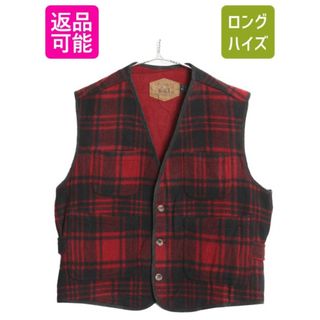 WOOLRICH - 80s USA製 ウールリッチ リバーシブル ベスト メンズ L