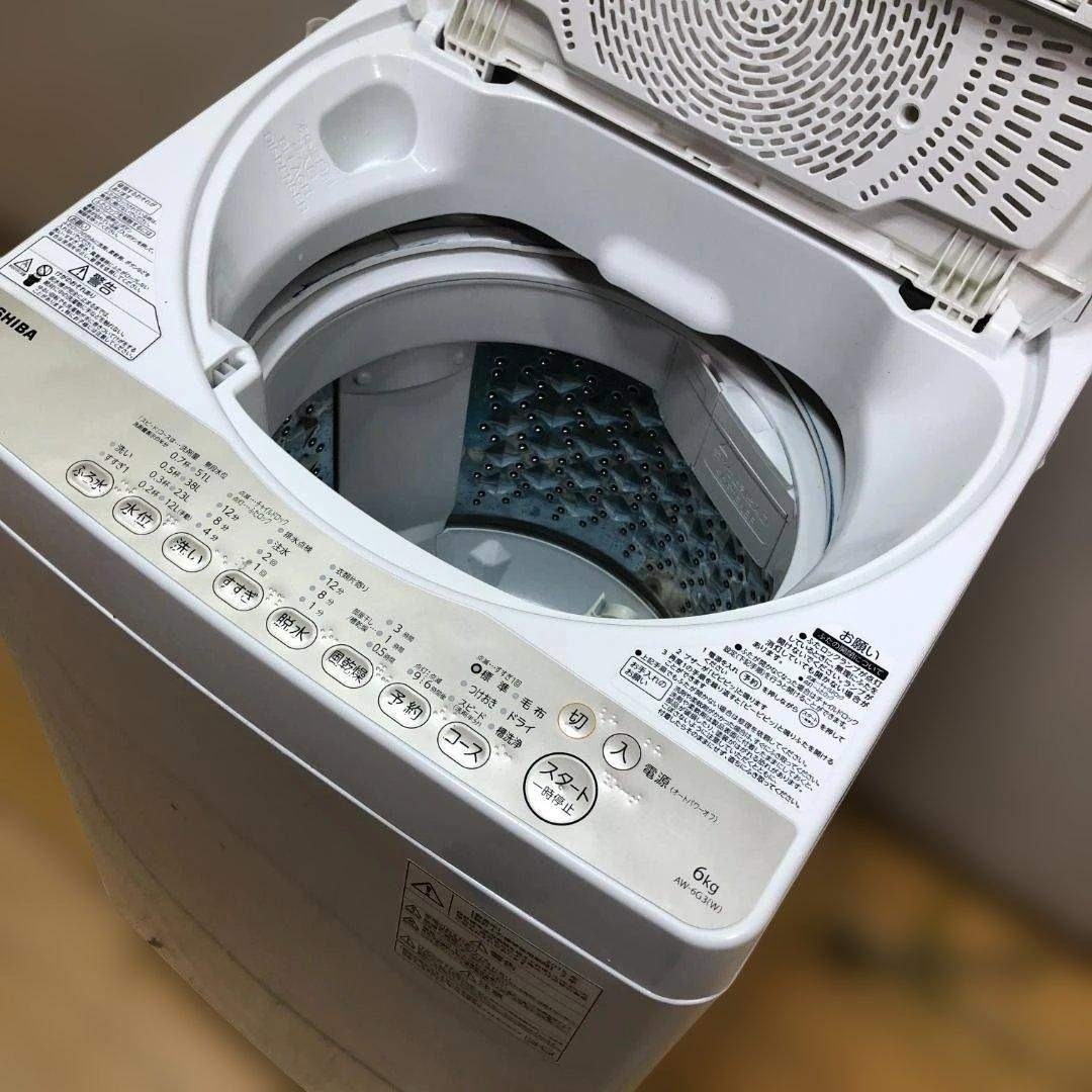 東芝 - 東芝 電気洗濯機 AW-6G3 2015年製 洗濯容量 88314の通販 by