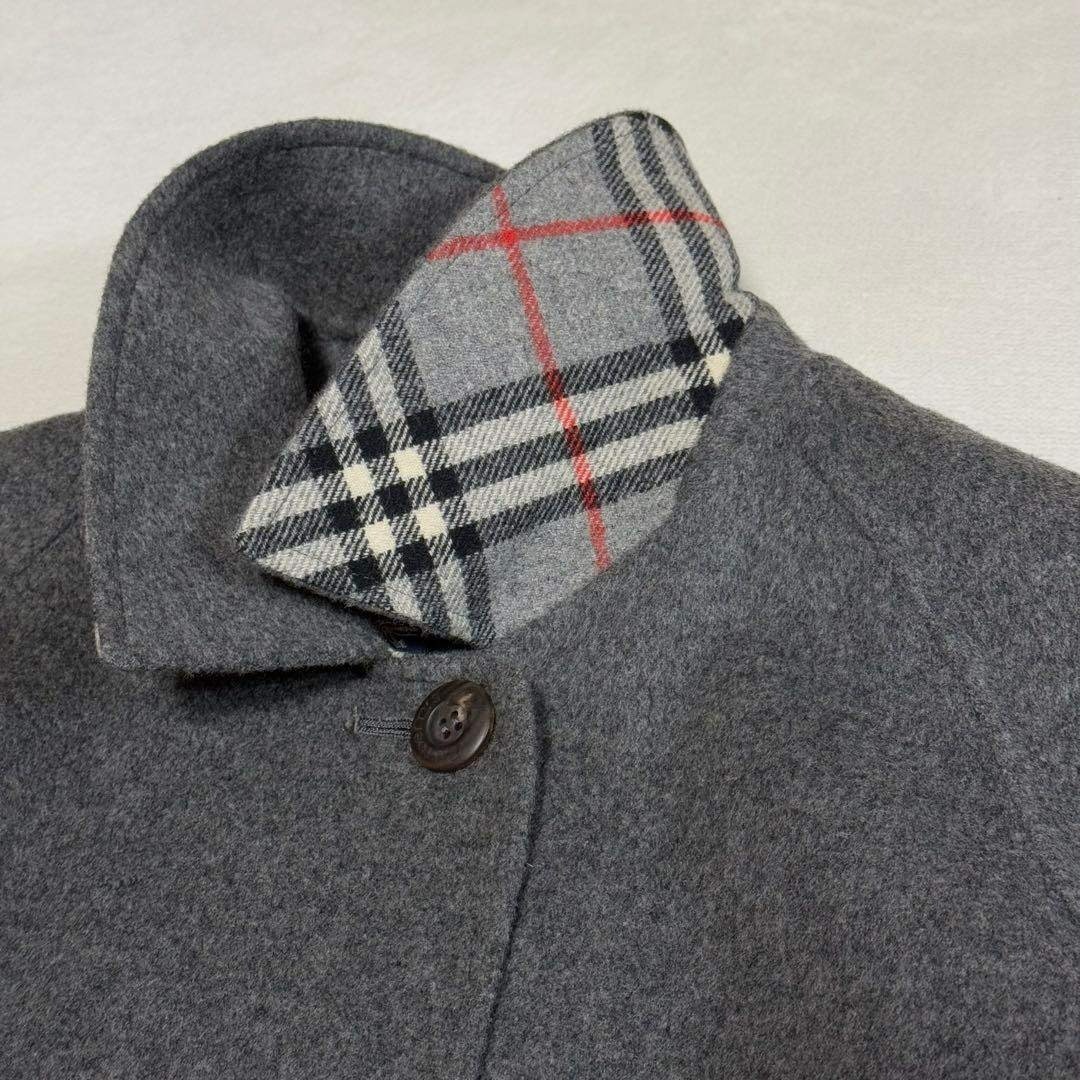 BURBERRY - Burberrys ピーコート カシミア混 ビンテージ グレー 9号の