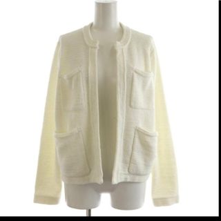 Darich - darich チュールボリュームニットカーディガン 白の通販 by