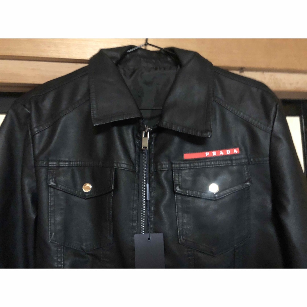 PRADA - PRADA プラダ ノベルティ シングルライダース 革ジャン ユニ