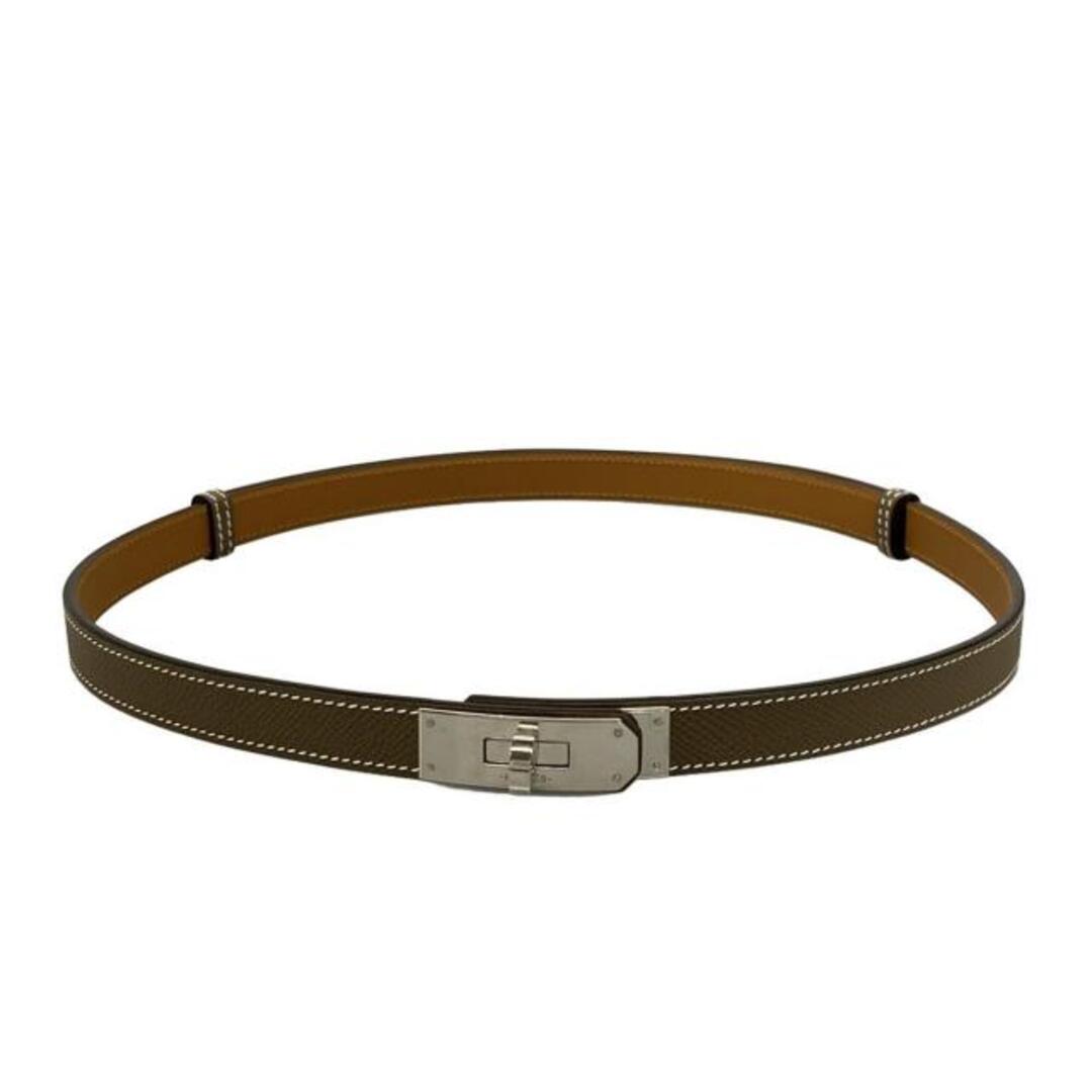 HERMES - HERMES(エルメス) ベルト美品 ケリー エトゥープ シルバー