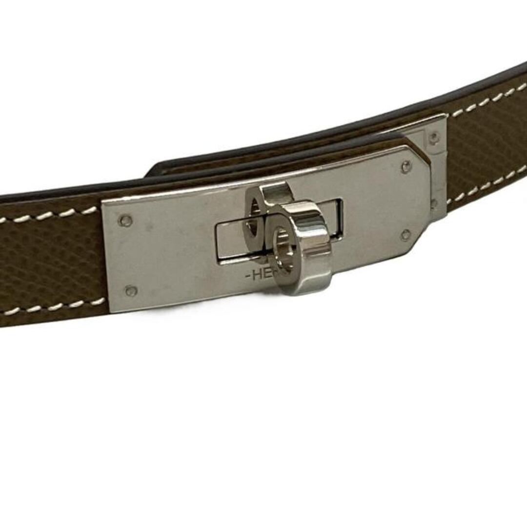 HERMES - HERMES(エルメス) ベルト美品 ケリー エトゥープ シルバー