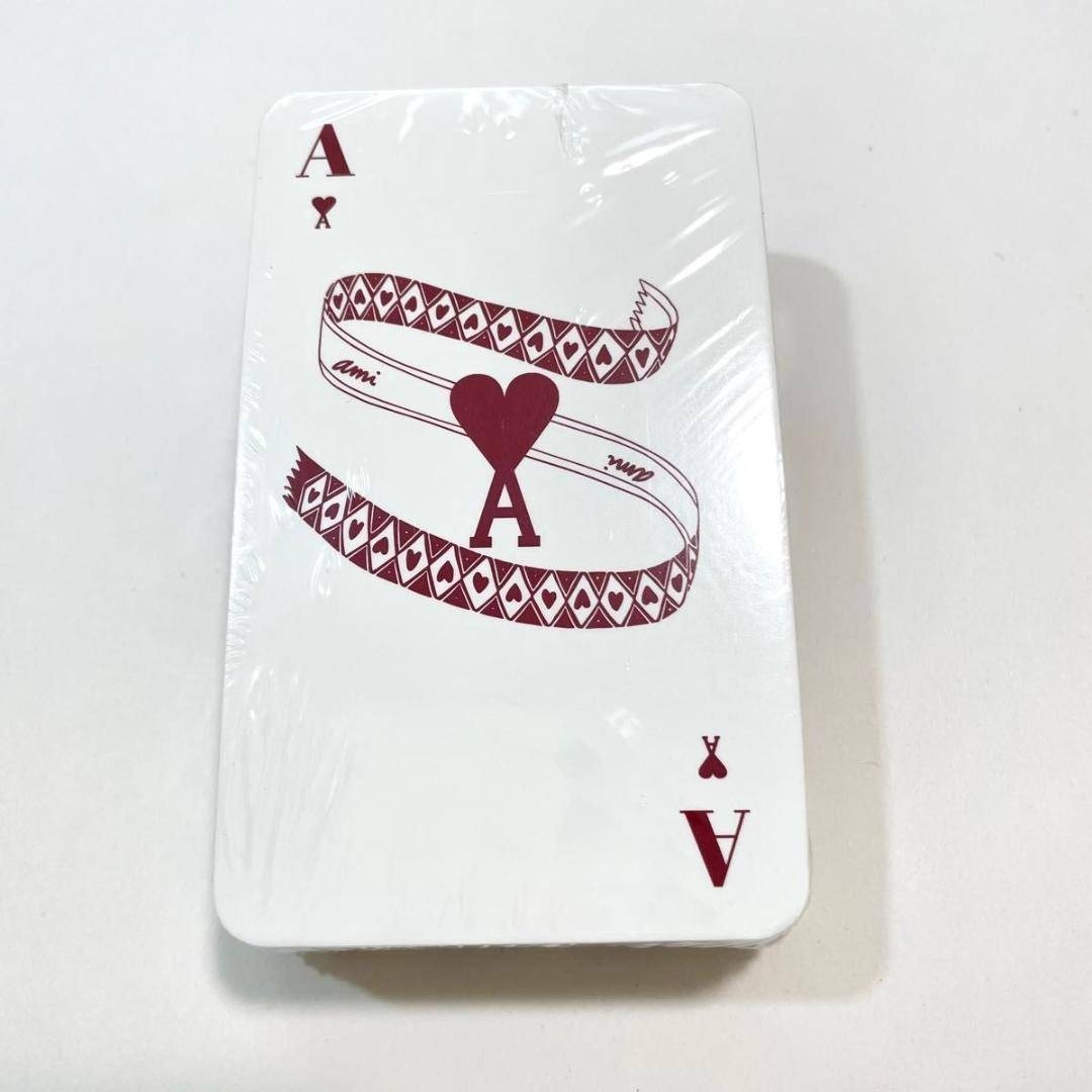 アミ パリス トランプ カードゲーム ストライプ デザイン 白 新品未