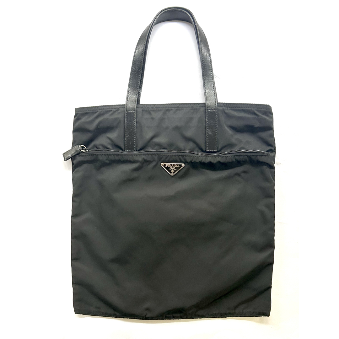 PRADA - PRADA プラダ✨ナイロントートバッグ A4可 ブラック三角ロゴ