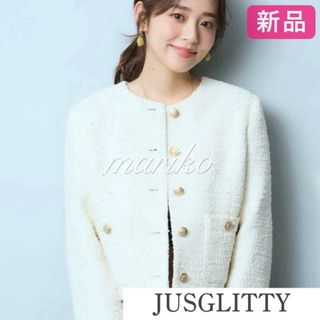 JUSGLITTY - ジャスグリッティー☆ロゴスウェットの通販 by ちょこ's