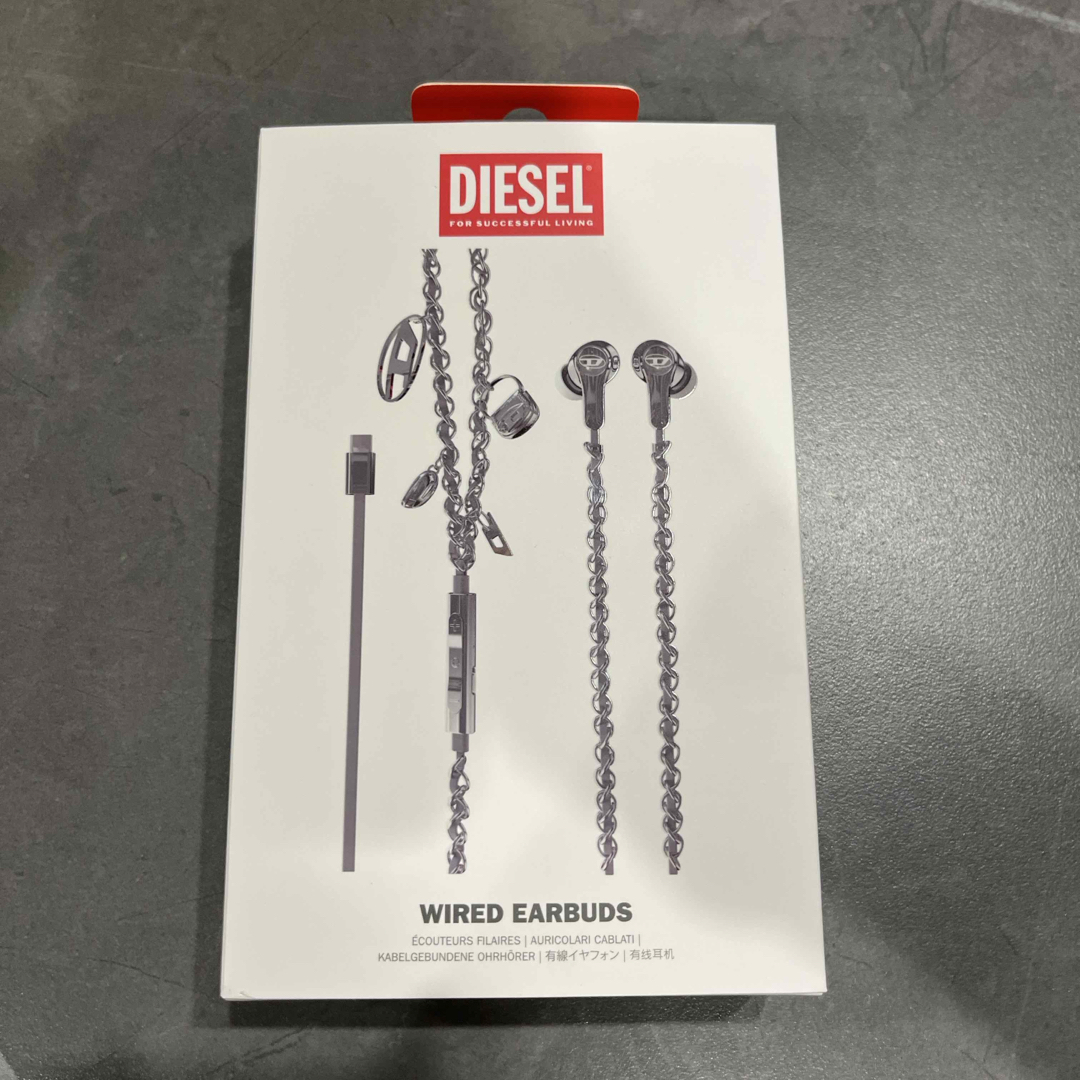DIESEL - DIESEL Wired Earbuds シルバー イヤホンの通販 by z4's shop