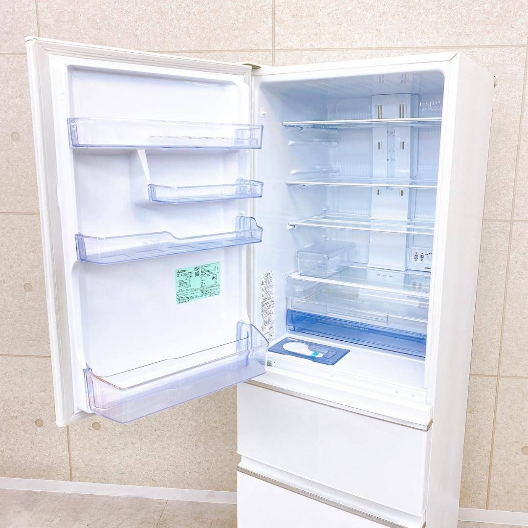 三菱 - 2023年製 三菱 365L 冷蔵庫 MR-CX37JL-W 3ドア 左開きの通販 by
