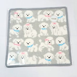 FEILER - フェイラー モフモフワンチャン ハンカチ FEILER シルバー