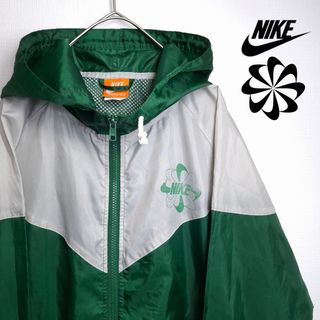 NIKE - 【白タグ90s】NIKE ナイロンジャケット レッド 赤 Lサイズ