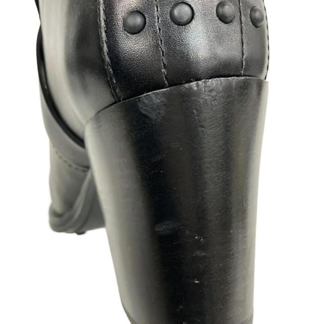 TOD'S - TOD'S(トッズ) ショートブーツ 37 1/2 レディース - 黒 レザー