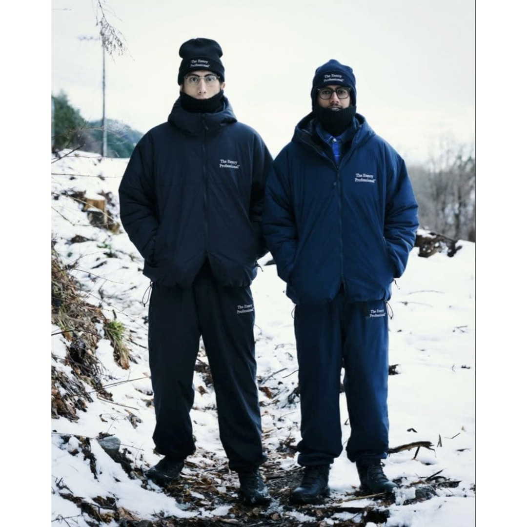 1LDK SELECT - Ennoy エンノイ Padded Nylon Hoodie ネイビー Lサイズ