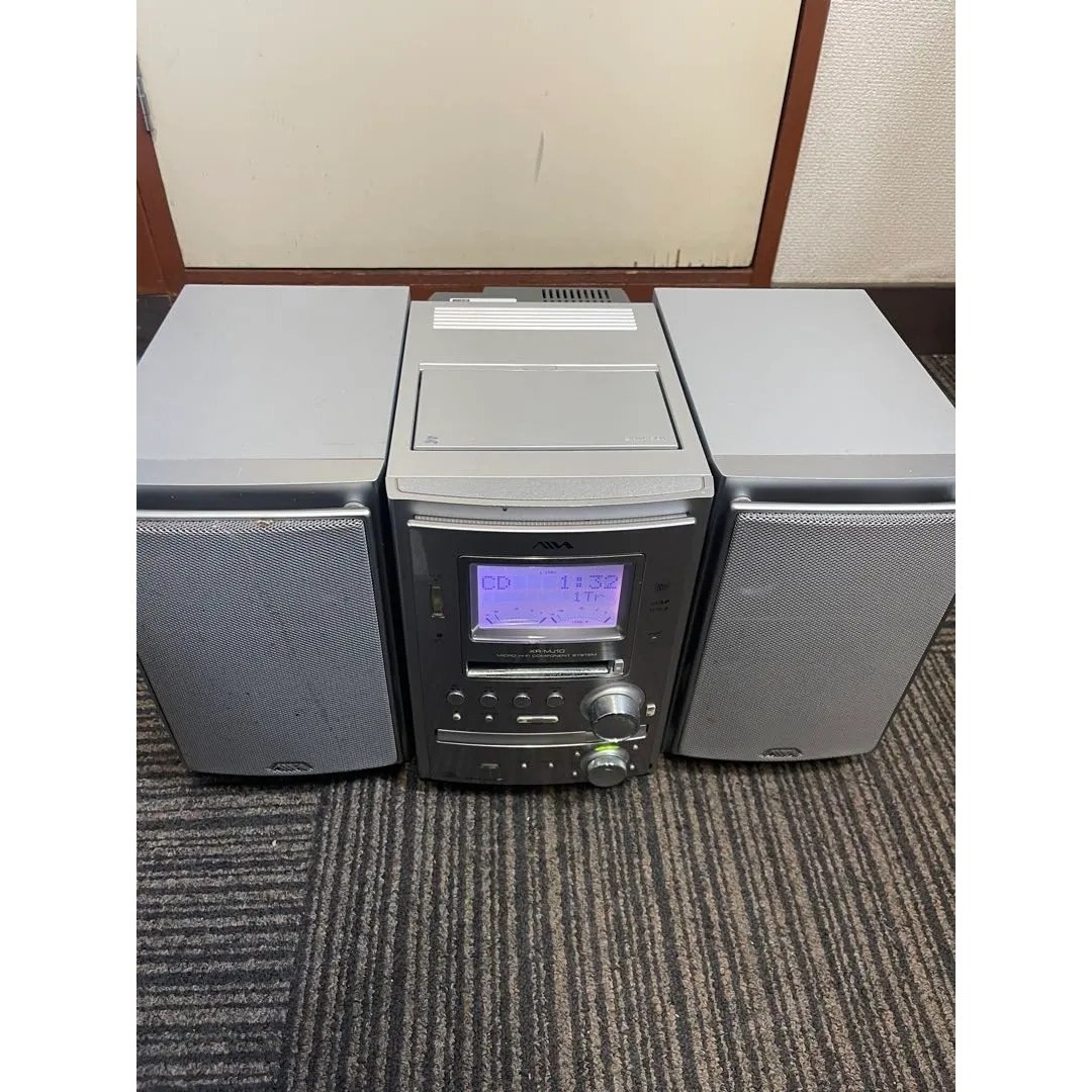 AIWA XR-MJ10 コンポ スピーカー付ジャンクCD再生OK/MD取出不可の通販