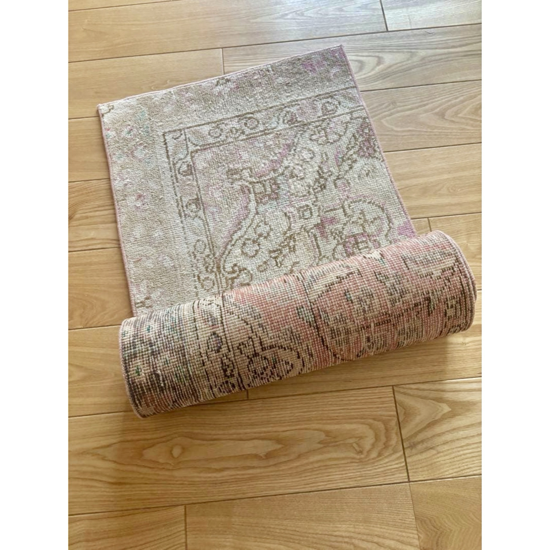 トルコ ヴィンテージ ラグ ランナー マット 絨毯 175×55の通販 by