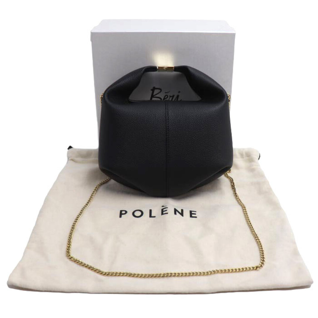 POLENE Beri エディション ブラック チェーン テクスチャード 2Way